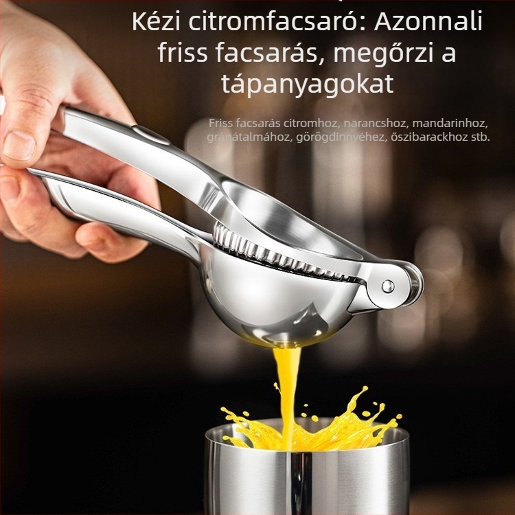Kézi gyümölcsprés cukornádhoz, narancshoz, gránátalmához, citromhoz és dinnyéhez – rozsdamentes acél