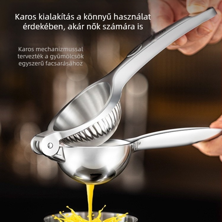 Kézi gyümölcsprés cukornádhoz, narancshoz, gránátalmához, citromhoz és dinnyéhez – rozsdamentes acél