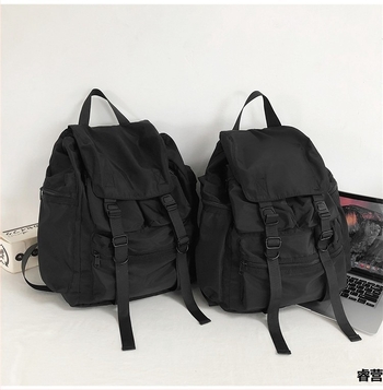 Nylon Harajuku utcai divat hátizsák, uniszex, 36–55 L, 16 hüvelykes laptoprekesz, kültéri és campus használatra