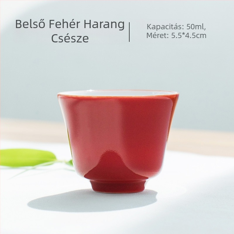 Elegáns porcelán teás pohár Kung-Fu stílusban, kis teás pohár