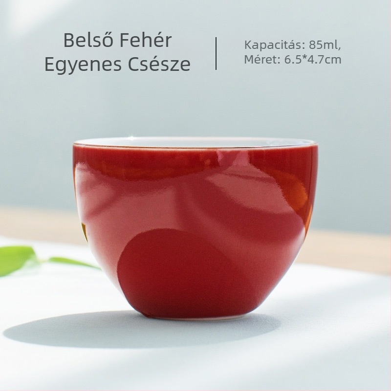 Elegáns porcelán teás pohár Kung-Fu stílusban, kis teás pohár