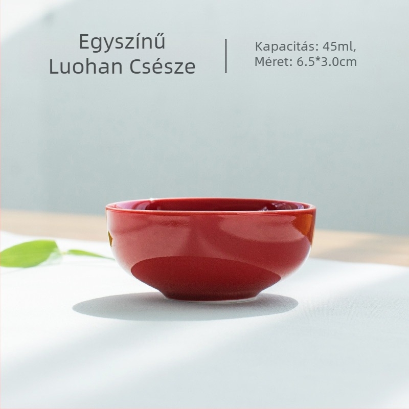 Elegáns porcelán teás pohár Kung-Fu stílusban, kis teás pohár