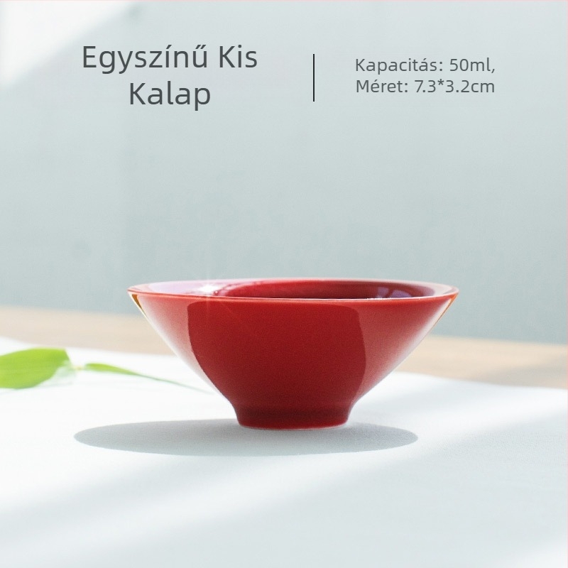 Elegáns porcelán teás pohár Kung-Fu stílusban, kis teás pohár