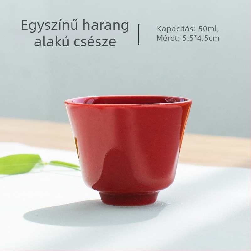 Elegáns porcelán teás pohár Kung-Fu stílusban, kis teás pohár