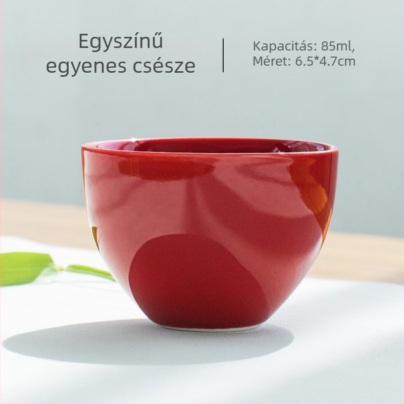 Elegáns porcelán teás pohár Kung-Fu stílusban, kis teás pohár