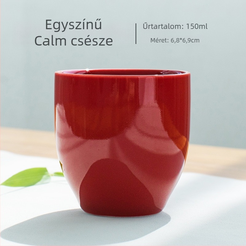 Elegáns porcelán teás pohár Kung-Fu stílusban, kis teás pohár