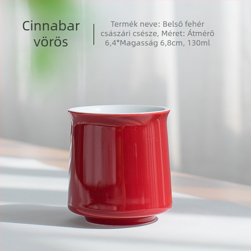 Elegáns porcelán teás pohár Kung-Fu stílusban, kis teás pohár