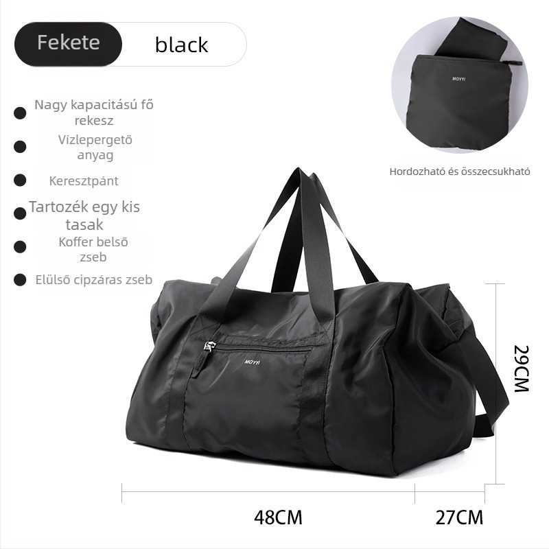 Uniszex nagy kapacitású utazótáska edzőteremhez, tároláshoz és úszáshoz – minimalist dizájn