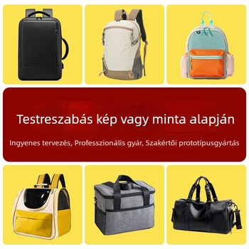 Személyre szabott hátizsák a saját dizájnod szerint – 16 hüvelykes laptopos iskolai hátizsák, kis tételben készített ajándék hátizsák logóval