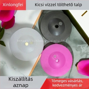 Műanyag alap lufiívhez oszlopos tartóval és szivárványos útvonallal esküvői dekorációhoz