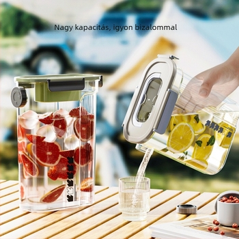 Laipai Hideg tea infúziós üveg, nagy kapacitású, hűtőbarát, gyümölcslevek és italok számára
