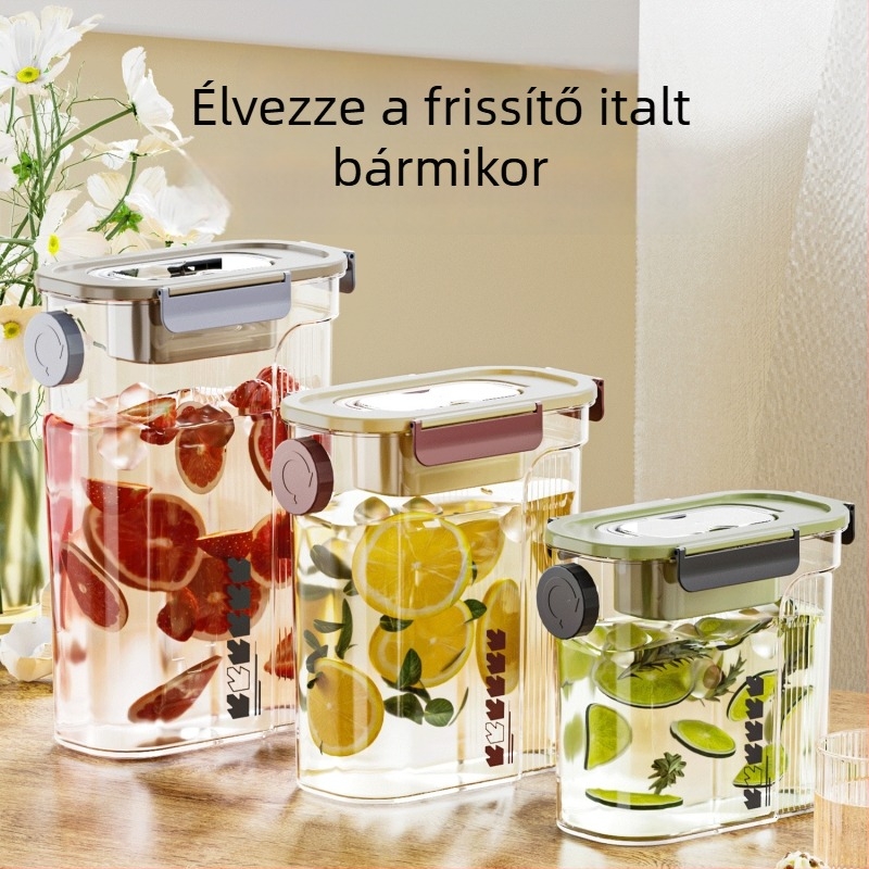 Laipai Hideg tea infúziós üveg, nagy kapacitású, hűtőbarát, gyümölcslevek és italok számára