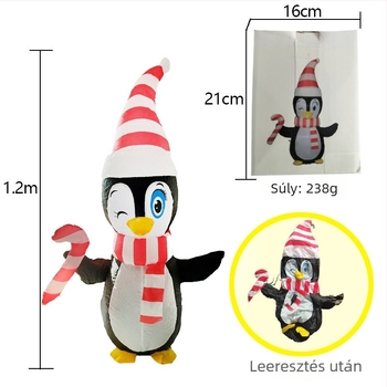 Exkluzív, egyedi tervezésű karácsonyi felfújható dekorációk panorámas rendezvényekhez
