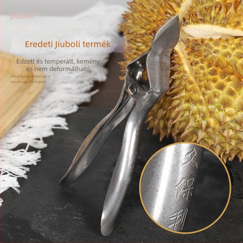 Durian nyitó és hámozó eszköz – rozsdamentes acélból készült fogó