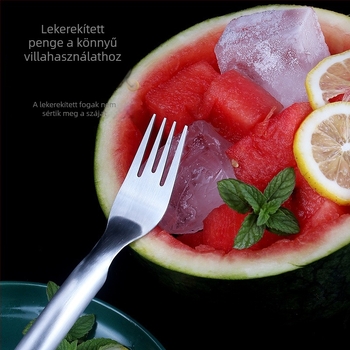 Rozsdamentes acél kettős fejű dinnyeszeletelő és gyümölcs szeparáló, multifunkcionális szeletelő