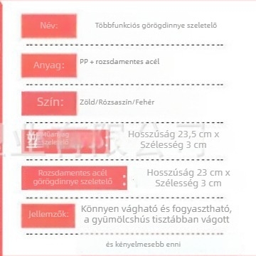 Multifunkcionális dinnyeszeletelő háztartási használatra