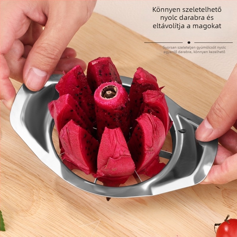 Rozsdamentes acél alma szeletelő és magkivágó, univerzális gyümölcs szeparáló, 8 darabos szerszámkészlet, megerősített