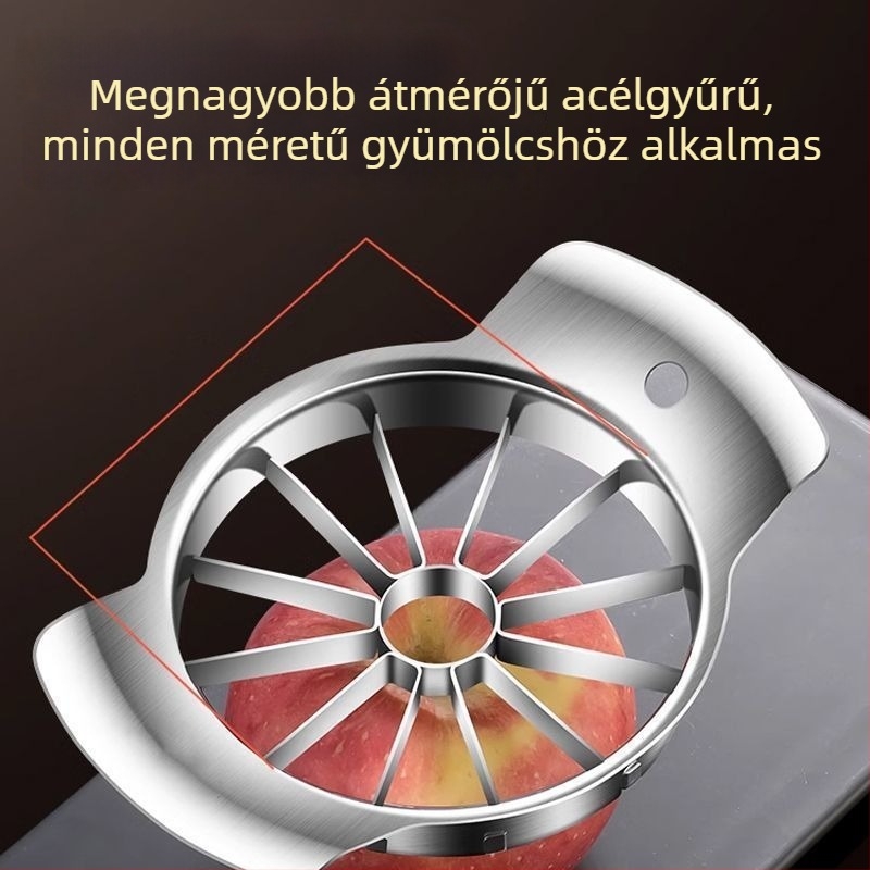 Rozsdamentes acél alma szeletelő és gyümölcsdaraboló eszköz, magház-eltávolító