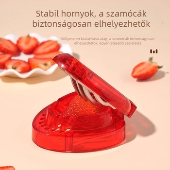 Rozsdamentes acél epervágó, tortaszeparáló és gyümölcs szeletelő konyhai eszköz