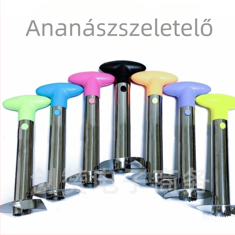 Rozsdamentes acélból készült ananászszeletelő és magkivágó