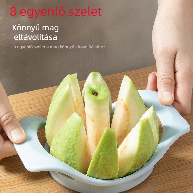 Multifunkciós gyümölcsszeletelő és almaszelető magház-eltávolítóval