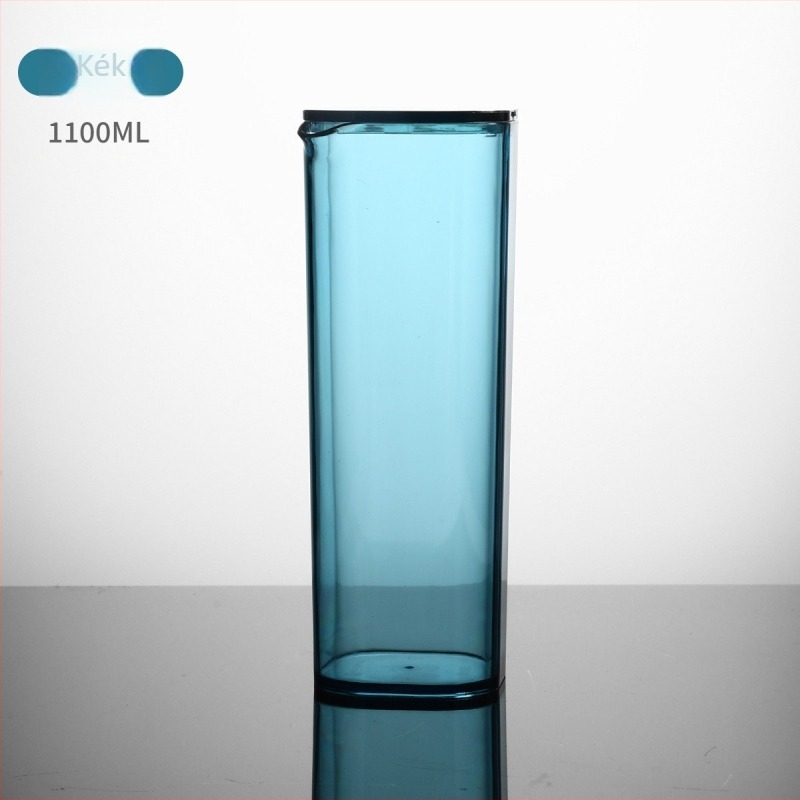 Akril hidegvíz-palack, hőálló, nagy kapacitású, PC-plasztik, modern minimalist design otthonra vagy étterembe