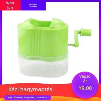 Kézi hagymaszeletelő és gyümölcs/dinnye szeletelő, rozsdamentes acél forgó éllel