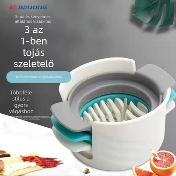 304 rozsdamentes acél tojásvágó, 3 az 1-ben, otthoni használatra