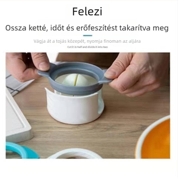 304 rozsdamentes acél tojásvágó, 3 az 1-ben, otthoni használatra