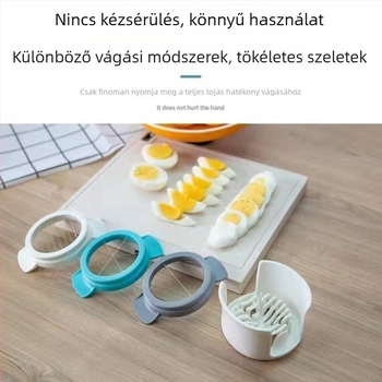 304 rozsdamentes acél tojásvágó, 3 az 1-ben, otthoni használatra