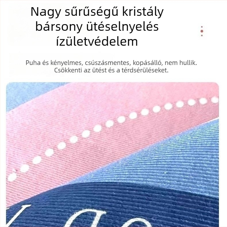 Kör alakú beltéri edzésmatrac ütéscsillapító résszel ugrálókötélhez, csúszásmentes és halk jóga matrac