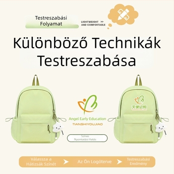 Testreszabott iskolai hátizsák 5-6. osztályos tanulók számára logóval, könnyű, légáteresztő, strapabíró, városi stílusú, extrakurrikuláris edzésekhez
