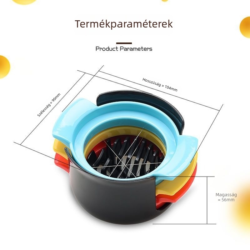 Többfunkciós tojásszeletelő háztartási használatra tojáselválasztóval