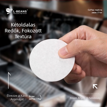 Espresso géphez kör alakú szűrőpapír, 51/58 mm, univerzális portafilterhez