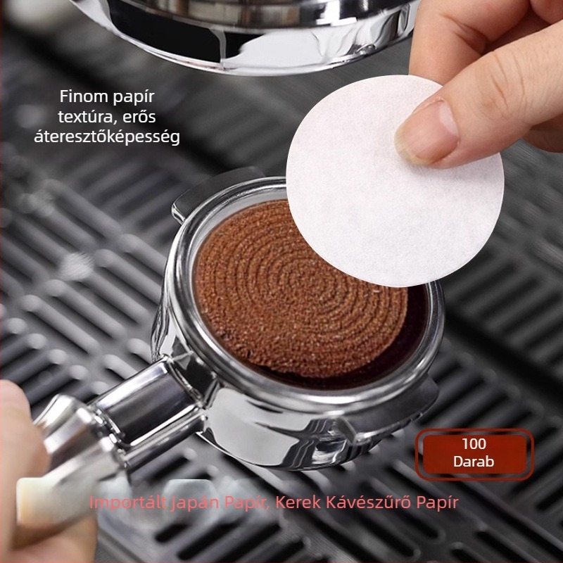 Espresso géphez kör alakú szűrőpapír, 51/58 mm, univerzális portafilterhez