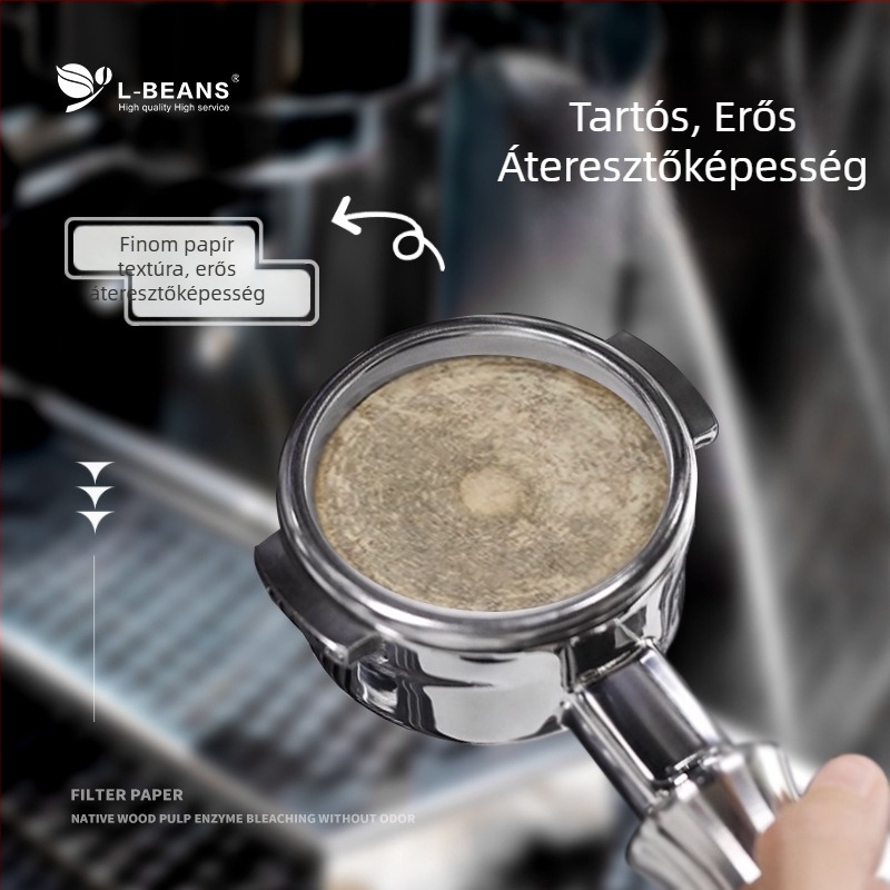 Espresso géphez kör alakú szűrőpapír, 51/58 mm, univerzális portafilterhez