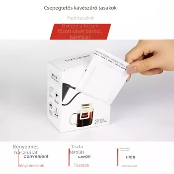 Drip kávé filter tasakok, anyag, filterpapír kézi készítéshez, belső tasakok
