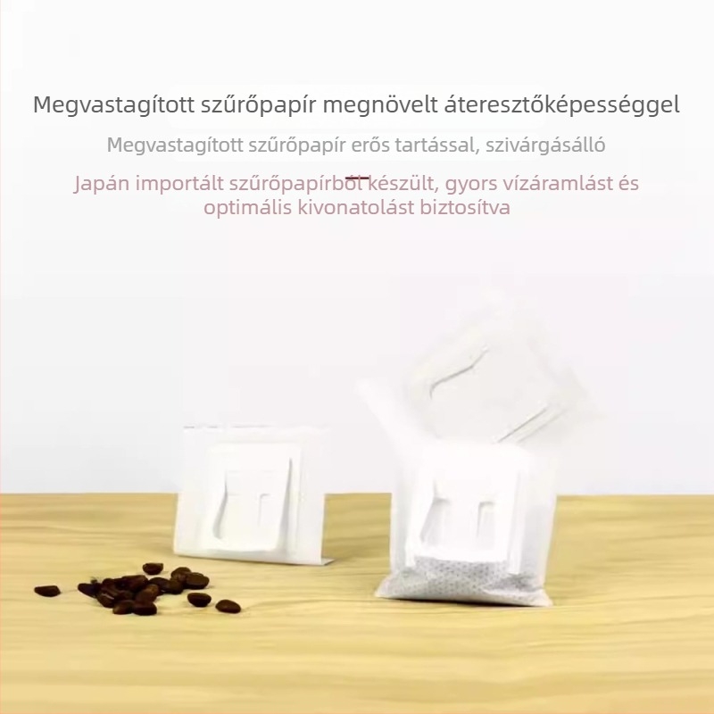 Drip kávé filter tasakok, anyag, filterpapír kézi készítéshez, belső tasakok