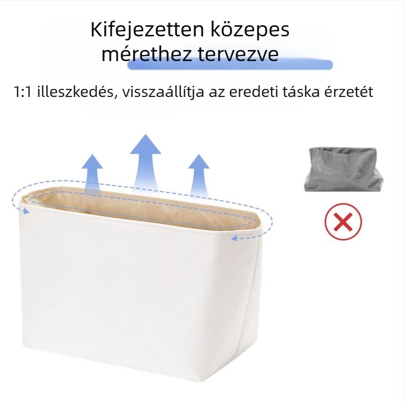 Longchamp-kompatibil belső liner táska, közepes méret, DuPont papírral vízálló, könnyű mini tároló kozmetikumokhoz