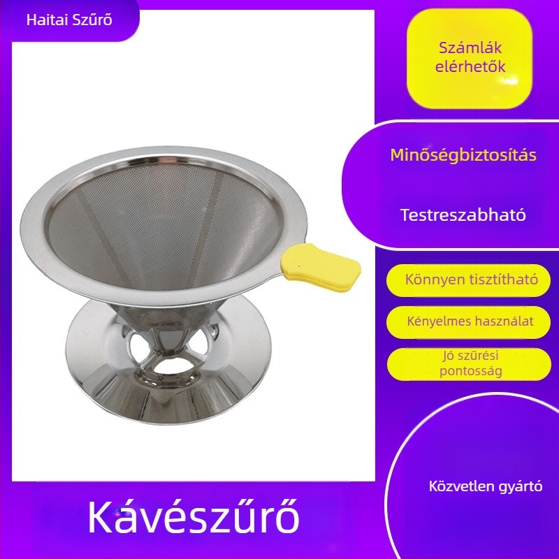 Honeycomb 600-meshes kettős rétegű káveszűrő készlet kancsóval és szűrőpapírral (japán stílus)