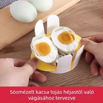 Családi és kereskedelmi tojásvágó, többfunkciós tojásvágó, félbevágó funkcióval