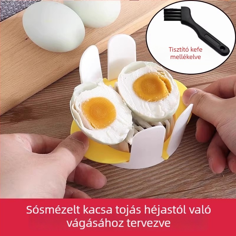 Családi és kereskedelmi tojásvágó, többfunkciós tojásvágó, félbevágó funkcióval