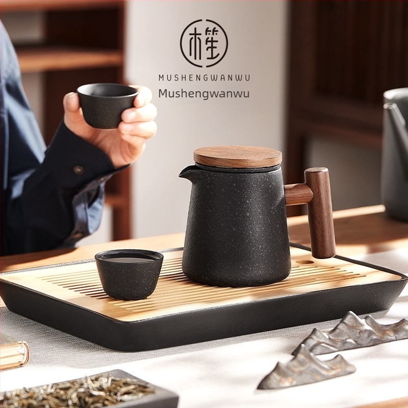 Kerámiás teáskanna otthoni teázáshoz, kiváló Kung Fu teáskészlet, egy kanna tea- és víz elválasztással