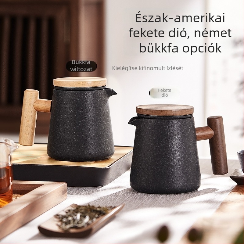 Kerámiás teáskanna otthoni teázáshoz, kiváló Kung Fu teáskészlet, egy kanna tea- és víz elválasztással