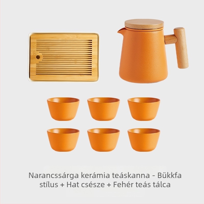 Kerámiás teáskanna otthoni teázáshoz, kiváló Kung Fu teáskészlet, egy kanna tea- és víz elválasztással