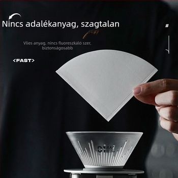 Lyocell kávéfilter V60-hoz, papírtölcsér a gyors csepegtetéshez