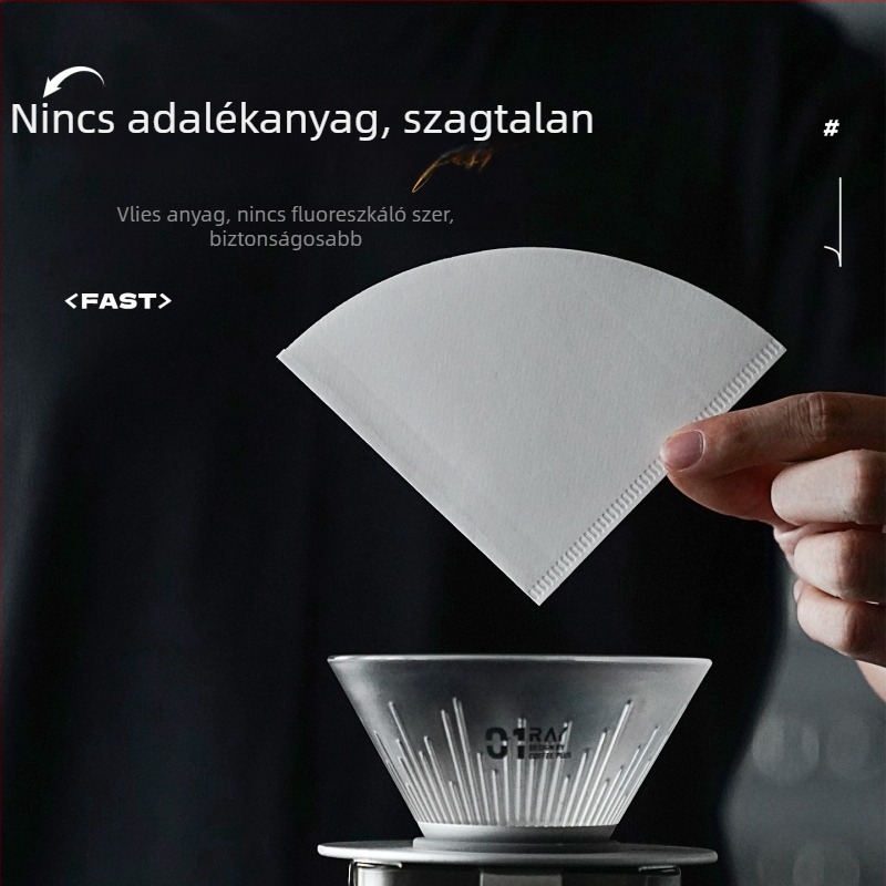 Lyocell kávéfilter V60-hoz, papírtölcsér a gyors csepegtetéshez