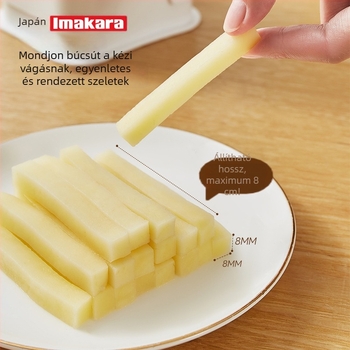 Kézi burgonya- és zöldségcsík vágó készülék