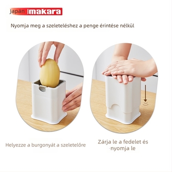 Kézi burgonya- és zöldségcsík vágó készülék