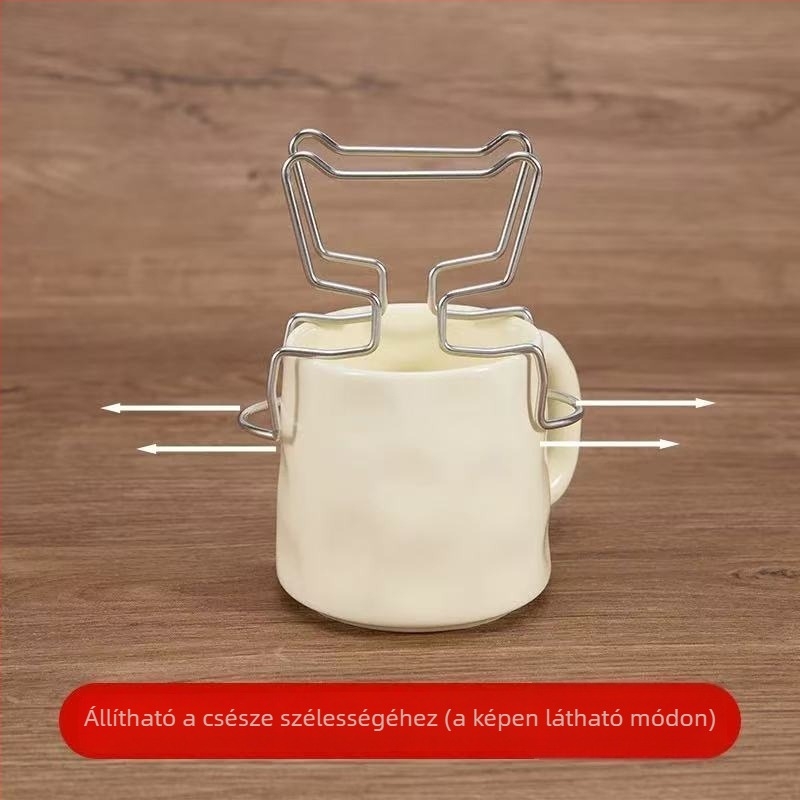 Hordozható pour-over kávé állvány filterpapír tartóval